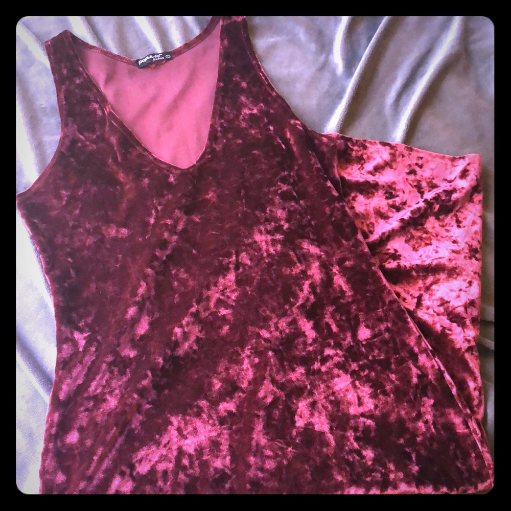 Red Wine Dress - velvet